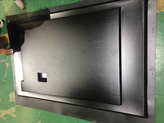 Lembaran Plastik Thermoform Kustom Untuk Penutup Belakang Tv LCD Hitam Pembentuk Vakum