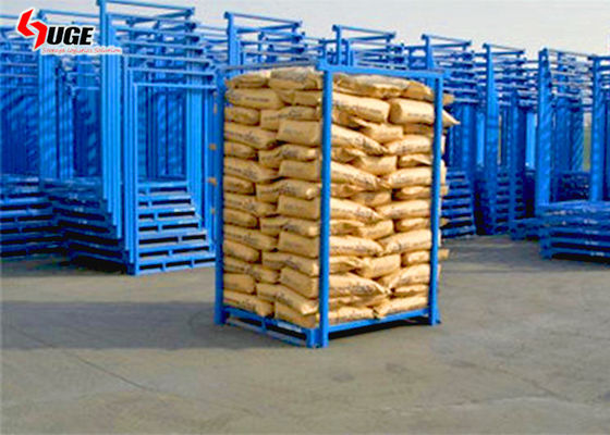 Daur Ulang 3 Lapisan Kandang Logam Mesh Susun 1500kg Dan Menghemat Ruang