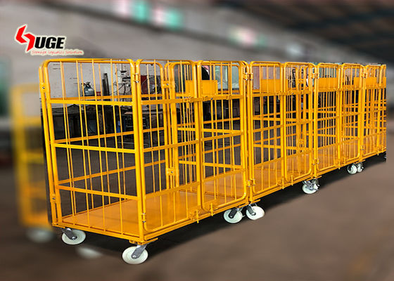 1100 * 800 * 1700 MM ukuran troli lipat, troli logistik disesuaikan dengan kastor bisu